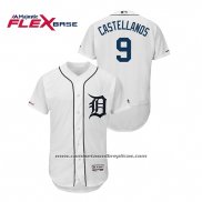 Camiseta Beisbol Hombre Detroit Tigers Nick Castellanos Flex Base Blanco