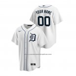 Camiseta Beisbol Hombre Detroit Tigers Personalizada Replica Primera Blanco