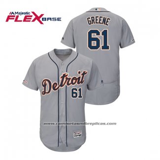 Camiseta Beisbol Hombre Detroit Tigers Shane Greene Flex Base Gris