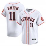 Camiseta Beisbol Hombre Houston Astros Cam Smith NO 11 Primera Limited Blanco