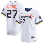 Camiseta Beisbol Hombre Houston Astros Jose Altuve 2025 City Connect Limited Blanco