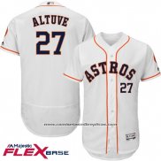 Camiseta Beisbol Hombre Houston Astros Jose Altuve Blanco Flex Base