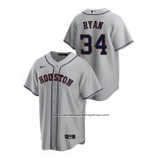Camiseta Beisbol Hombre Houston Astros Nolan Ryan Replica Road Gris