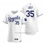 Camiseta Beisbol Hombre Kansas City Royals Asa Lacy Autentico Primera Blanco