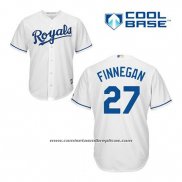 Camiseta Beisbol Hombre Kansas City Royals Brandon Finnegan 27 Blanco Primera Cool Base
