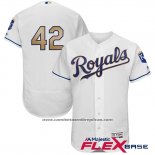 Camiseta Beisbol Hombre Kansas City Royals Jackie Robinson Blanco Flex Base