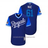 Camiseta Beisbol Hombre Kansas City Royals Kevin Mccarthy 2018 LLWS Players Weekend Mac Azul
