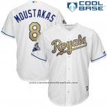 Camiseta Beisbol Hombre Kansas City Royals Mike Moustakas Blanco Cool Base