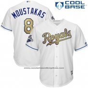 Camiseta Beisbol Hombre Kansas City Royals Mike Moustakas Blanco Cool Base