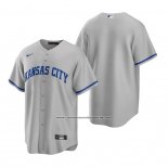 Camiseta Beisbol Hombre Kansas City Royals Replica Road Gris