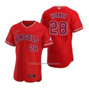 Camiseta Beisbol Hombre Los Angeles Angels Andrew Heaney Autentico Alterno 2020 Rojo