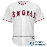 Camiseta Beisbol Hombre Los Angeles Angels Blanco Cool Base