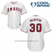 Camiseta Beisbol Hombre Los Angeles Angels Nolan Ryan 30 Blanco Primera Cool Base