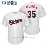 Camiseta Beisbol Hombre Los Angeles Dodgers 2017 Estrellas y Rayas Cody Bellinger Blanco Cool Base
