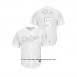 Camiseta Beisbol Hombre Los Angeles Dodgers Corey Seager 2019 Players Weekend Seags Replica Blanco