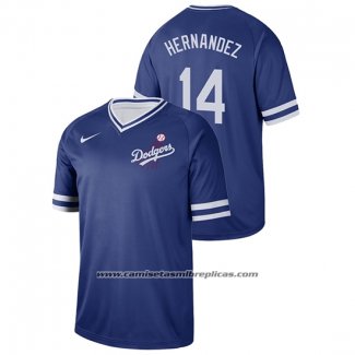 Camiseta Beisbol Hombre Los Angeles Dodgers Enrique Hernandez Cooperstown Collection Legend Azul