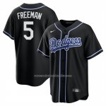 Camiseta Beisbol Hombre Los Angeles Dodgers Freddie Freeman Lights Out Replica Negro