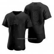 Camiseta Beisbol Hombre Los Angeles Dodgers Jim Gilliam Awards Collection Retirement Negro