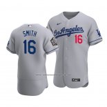 Camiseta Beisbol Hombre Los Angeles Dodgers Will Smith 2020 Autentico Road Gris