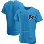 Camiseta Beisbol Hombre Miami Marlins Alterno Autentico Azul