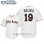 Camiseta Beisbol Hombre Miami Marlins Miguel Rojas Cool Base Primera Blanco