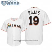 Camiseta Beisbol Hombre Miami Marlins Miguel Rojas Cool Base Primera Blanco