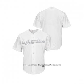 Camiseta Beisbol Hombre Milwaukee Brewers 2019 Players Weekend Replica Blanco