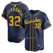 Camiseta Beisbol Hombre Milwaukee Brewers Jacob Misiorowski Alterno Limited Azul