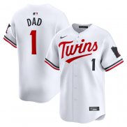 Camiseta Beisbol Hombre Minnesota Twins #1 Dad Primera Limited Blanco