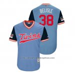 Camiseta Beisbol Hombre Minnesota Twins Matt Belisle 2018 LLWS Players Weekend Belisle Azul