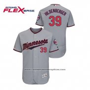 Camiseta Beisbol Hombre Minnesota Twins Trevor Hildenberger 150th Aniversario Patch Autentico Flex Base Gris