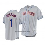 Camiseta Beisbol Hombre New York Mets Amed Rosario Cool Base Road Gris