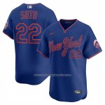 Camiseta Beisbol Hombre New York Mets Juan Soto Alternate Limited Azul