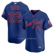 Camiseta Beisbol Hombre New York Mets Juan Soto Alternate Limited Azul