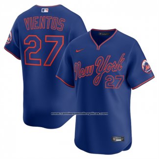 Camiseta Beisbol Hombre New York Mets Mark Vientos Alternate Limited Azul
