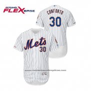 Camiseta Beisbol Hombre New York Mets Michael Conforto Autentico Flex Base Blanco