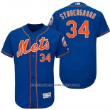 Camiseta Beisbol Hombre New York Mets Noah Syndergaard Naranja 2017 Alterno