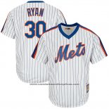 Camiseta Beisbol Hombre New York Mets Nolan Ryan Blanco Cooperstown Collection