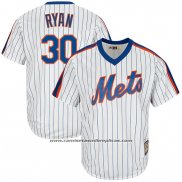 Camiseta Beisbol Hombre New York Mets Nolan Ryan Blanco Cooperstown Collection