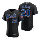 Camiseta Beisbol Hombre New York Mets Pete Alonso 2022 Autentico Alterno Negro