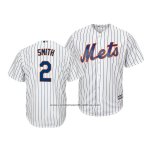 Camiseta Beisbol Hombre New York Mets White Dominic Smith Cool Base Cool Base