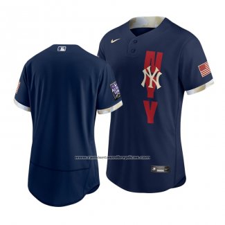 Camiseta Beisbol Hombre New York Yankees 2021 All Star Autentico Azul