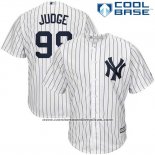 Camiseta Beisbol Hombre New York Yankees 99 Aaron Judge Blanco Cool Base