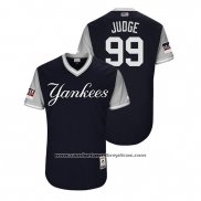 Camiseta Beisbol Hombre New York Yankees Aaron Judge 2018 LLWS Players Weekend Judge Azul