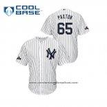 Camiseta Beisbol Hombre New York Yankees James Paxton 2019 Postemporada Cool Base Blanco