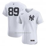 Camiseta Beisbol Hombre New York Yankees Jasson Dominguez Primera Elite Blanco