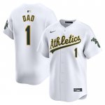 Camiseta Beisbol Hombre Oakland Athletics #1 Dad Primera Limited Blanco