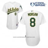 Camiseta Beisbol Hombre Oakland Athletics Joe Morgan 8 Blanco Primera Cool Base