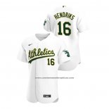 Camiseta Beisbol Hombre Oakland Athletics Liam Hendriks Autentico 2020 Primera Blanco
