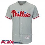 Camiseta Beisbol Hombre Philadelphia Phillies Blank Gris Flex Base Autentico Collection
